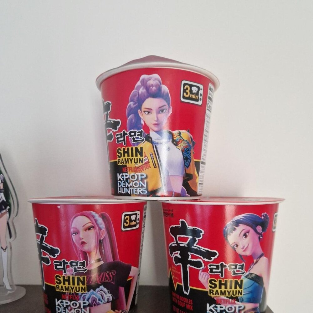 Kpop Demon Hunters Shin Ramyun #koreanfood #instantnoodles